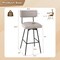 Set of 2 25-Inch Counter Height Upholstered Swivel Bar Stools - 18.5" x 20" x 35.5"